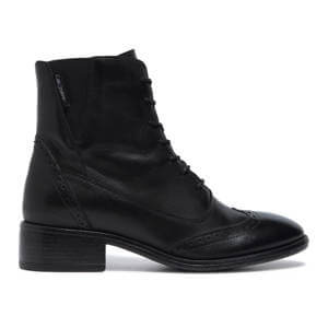 Carl Scarpa Isla Black Leather Ankle Boots